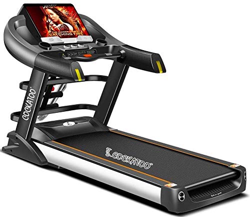 Cockatoo CTM-01 3 HP -6 HP Peak AC Motorized Semi Commercial Treadmill with Auto Incline Up to 15%, Max User Weight 150 Kg, Max Speed 20Km/hr