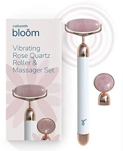 Caresmith Bloom Vibrating Rose Quartz Face Roller