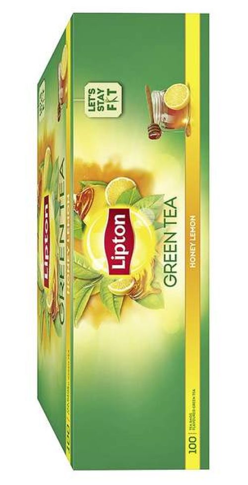 1. Lipton Honey Lemon Green Tea Bags 100 pcs